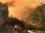 Franciszek Ksawery Lampi Romantic scenery Germany oil painting artist